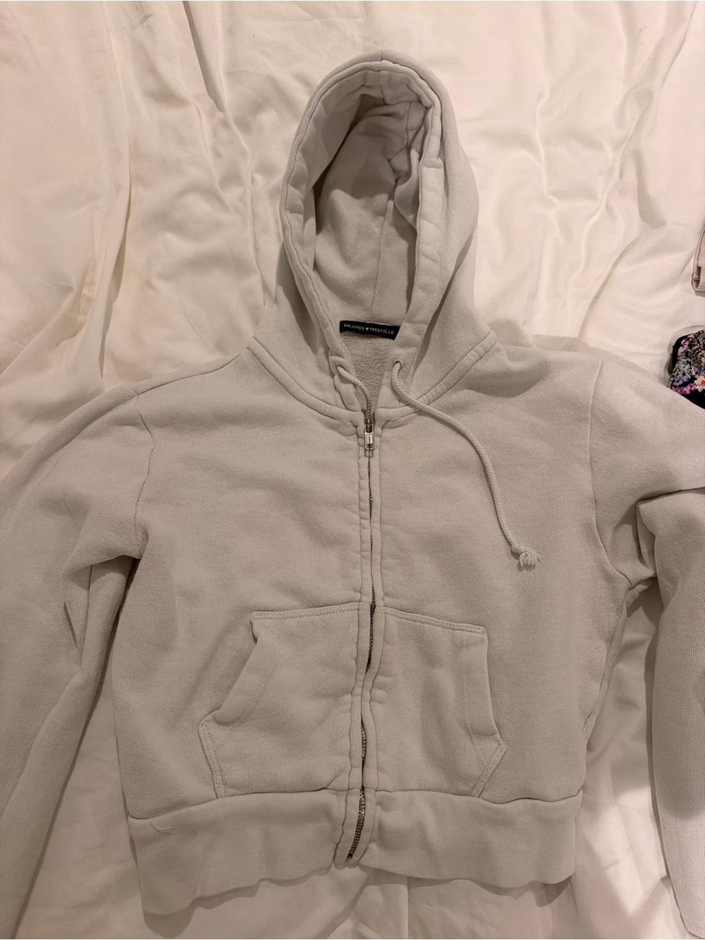 Brandy Cropped Zip-Up Hoodie